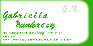 gabriella munkacsy business card